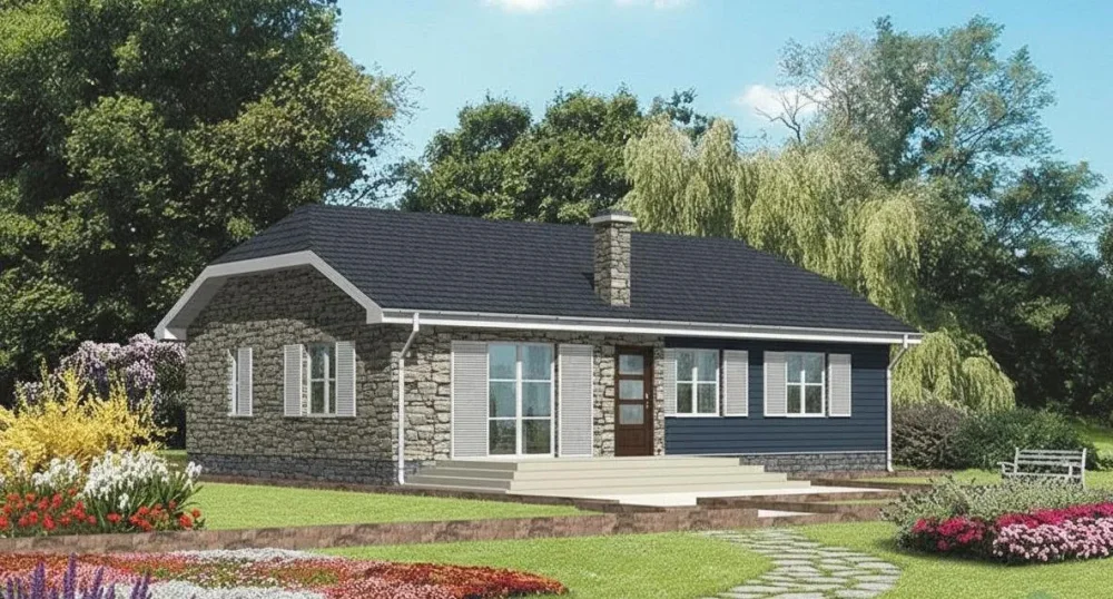 Проект Одноэтажный дом 15 на 12, 106 м2