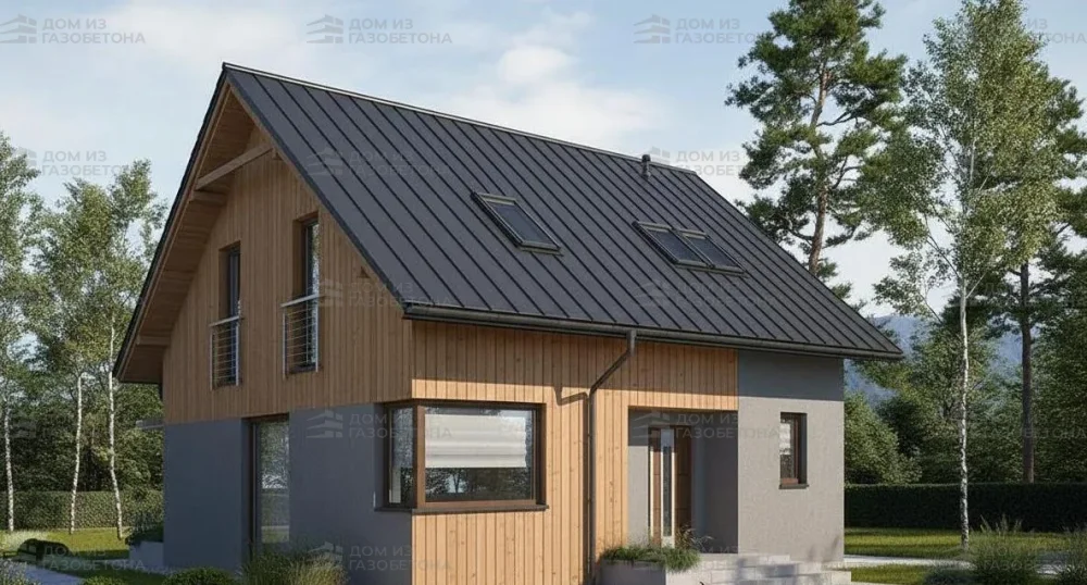 Проект Двухэтажный дом 9 на 10, 107 м2