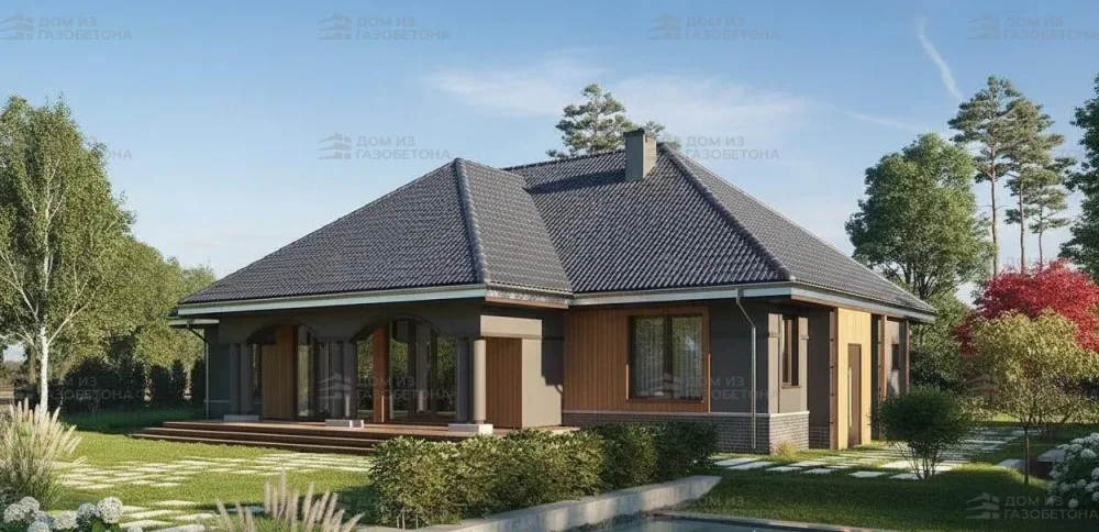 Проект Одноэтажный дом 19 на 20, 176 м2