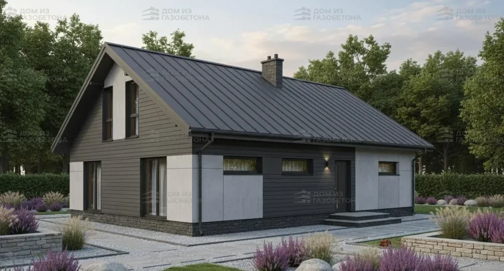 Проект Одноэтажный дом 13 на 10, 102 м2