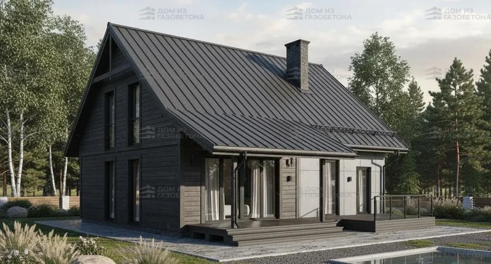 Проект Двухэтажный дом 12 на 10, 127 м2