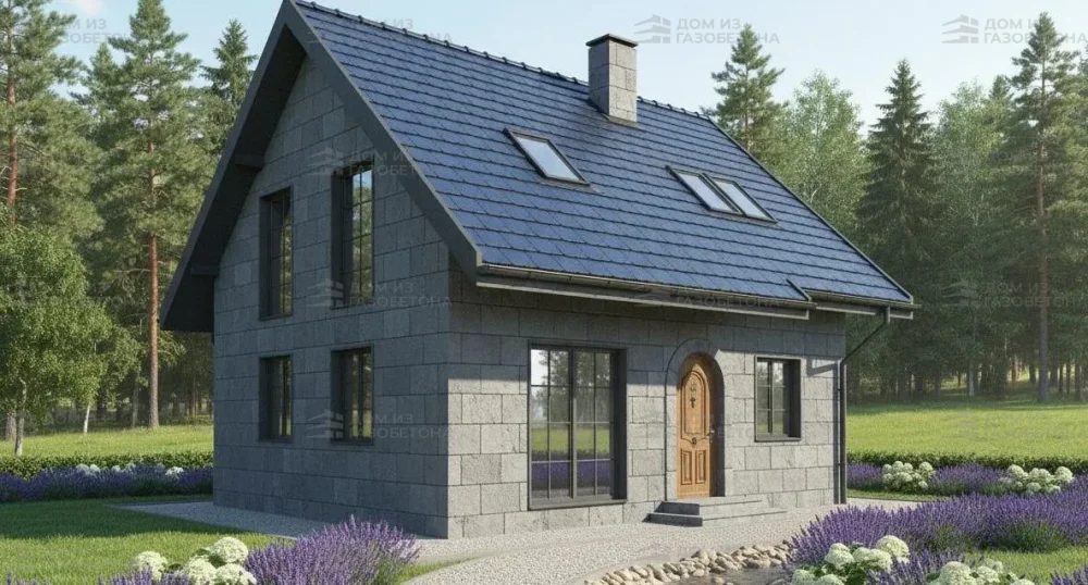 Проект Двухэтажный дом 8 на 8, 79 м2