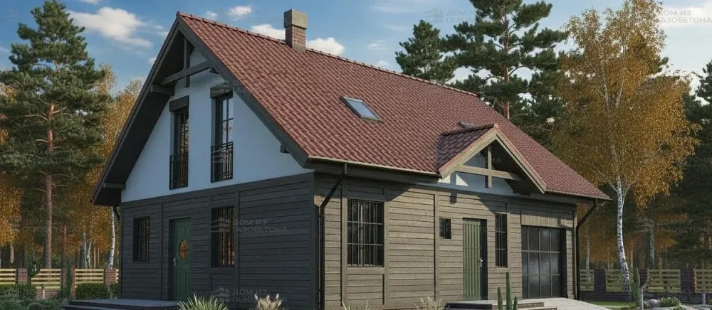 Проект Двухэтажный дом 11 на 9, 140 м2