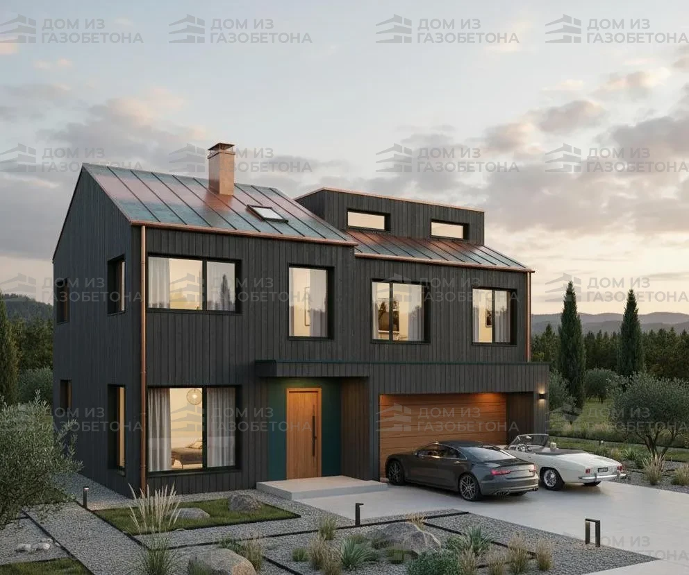 Проект Двухэтажный дом 13 на 12, 147 м2