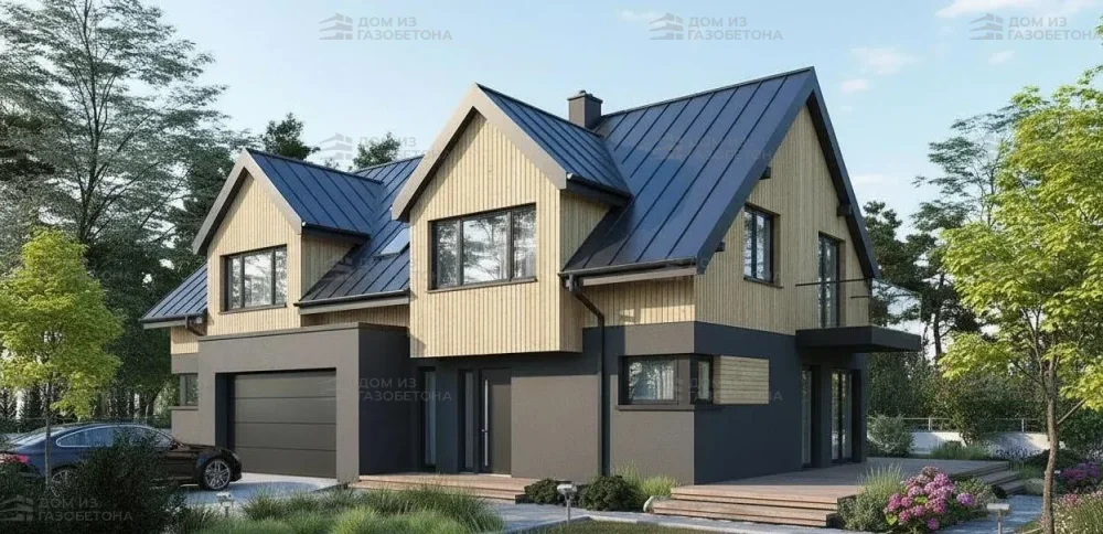 Проект Двухэтажный дом 5 на 12, 155 м2