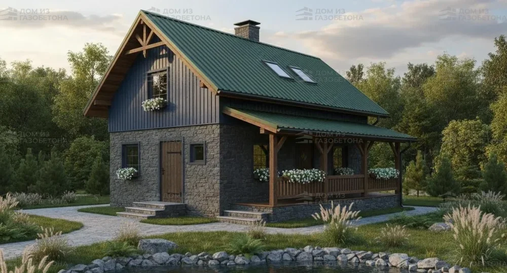 Проект Двухэтажный дом 12 на 10, 151 м2