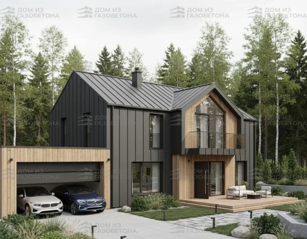 Проект Двухэтажный дом 15 на 10, 198 м2