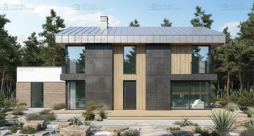 Проект Одноэтажный дом 25 на 26, 279 м2