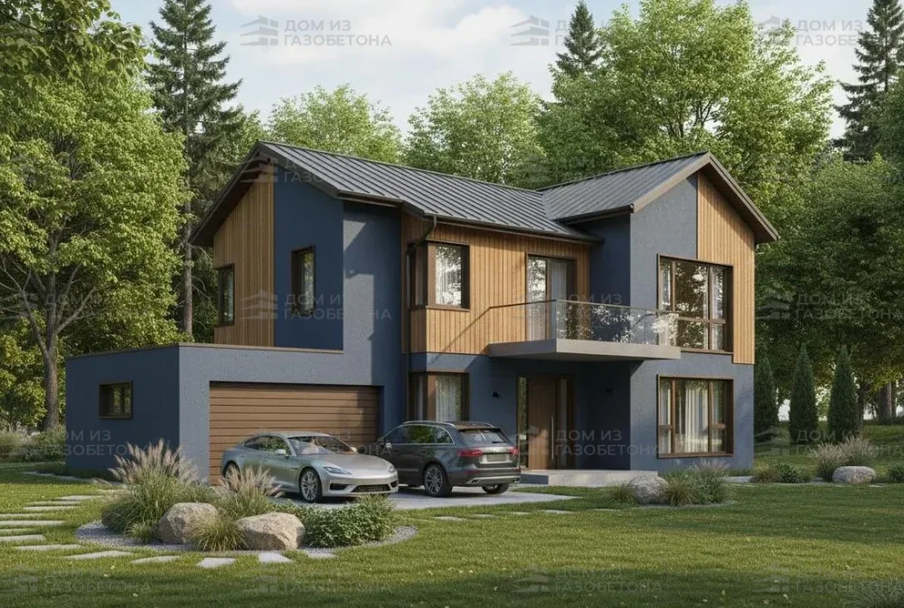 Проект Двухэтажный дом 12 на 10, 122 м2