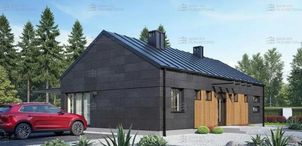 Проект Одноэтажный дом 9 на 18, 116 м2